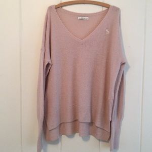 Dusty Rose Abercrombie and Fitch Sweater